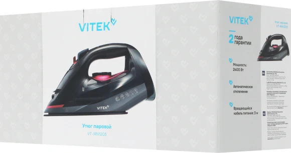 Утюг Vitek VT-IRN1203 2400Вт черный Утюг Vitek VT-IRN1203 2400Вт черный