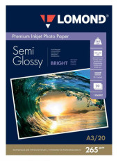 Фотобумага Lomond 1106302 A3/265г/м2/20л./белый полуглянцевое/полуглянцевое для струйной печати Фотобумага Lomond 1106302 A3/265г/м2/20л./белый полуглянцевое/полуглянцевое для струйной печати