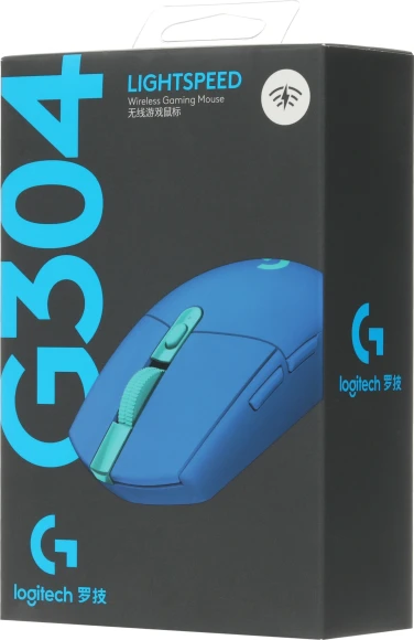 Мышь Logitech G304 Lightspeed синий оптическая 12000dpi беспров. USB 5but (910-006018)