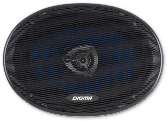 Колонки автомобильные Digma DCA-B693 300Вт 90дБ 4Ом 15x23см (6x9дюйм) (ком.:2кол.) коаксиальные трехполосные