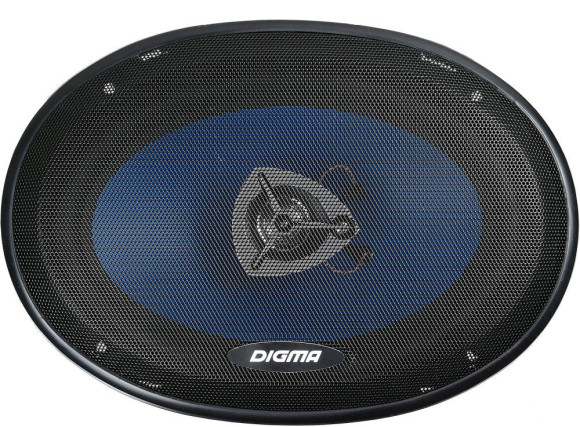 Колонки автомобильные Digma DCA-B693 300Вт 90дБ 4Ом 15x23см (6x9дюйм) (ком.:2кол.) коаксиальные трехполосные