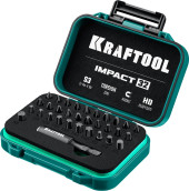 Набор бит Kraftool IMPACT-32 (26066-H32) универсал. (32пред.) для шуруповертов/дрелей Набор бит Kraftool IMPACT-32 (26066-H32) универсал. (32пред.) для шуруповертов/дрелей