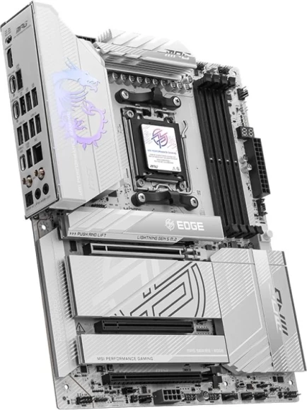 Материнская плата MSI MPG X870E EDGE TI WIFI Socket AM5 AMD X870E 4xDDR5 ATX AC`97 8ch(7.1) 5Gigabit RAID+HDMI Материнская плата MSI MPG X870E EDGE TI WIFI Socket AM5 AMD X870E 4xDDR5 ATX AC`97 8ch(7.1) 5Gigabit RAID+HDMI
