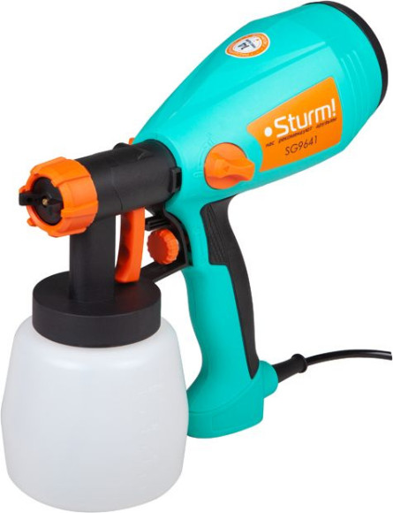 Краскопульт Sturm! SG9641 400Вт бак:800мл 700мл/мин Краскопульт Sturm! SG9641 400Вт бак:800мл 700мл/мин