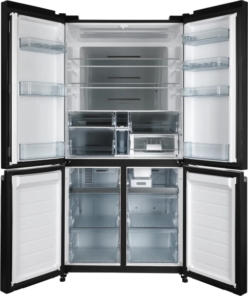 Холодильник Hitachi R-WB820VUC2 GBK 3-хкамерн. черный стекло инвертер