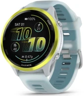 Смарт-часы Garmin Forerunner 570 1.3" AMOLED корп.золото белое рем.бирюзовый (010-02971-01)