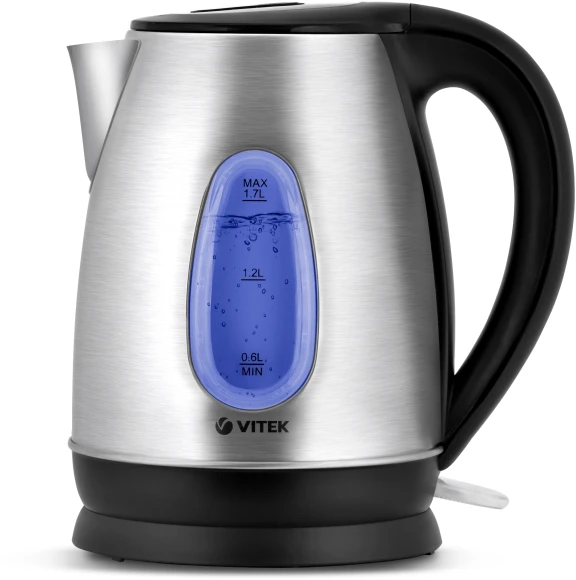 Чайник электрический Vitek VT-7039 1.7л. 2200Вт сталь корпус: металл