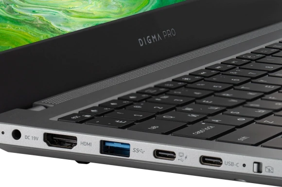 Ноутбук Digma Pro Fortis M Core i3 1215U 16Gb SSD256Gb Intel UHD Graphics 15.6" IPS FHD (1920x1080) Windows 11 Pro grey WiFi BT Cam 4250mAh (DN15P3-ACXW01)