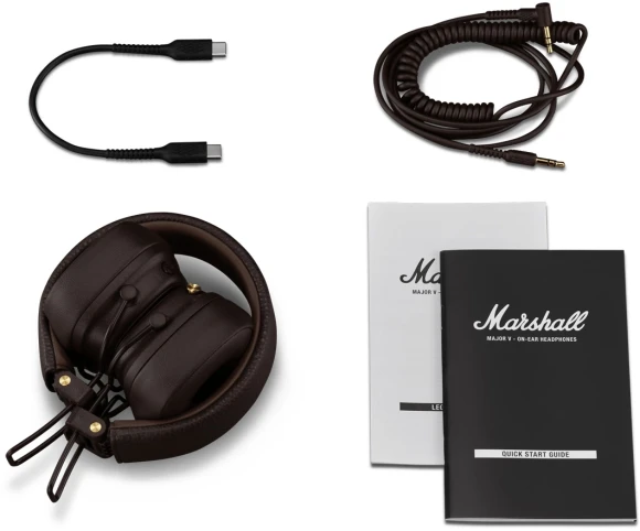 Гарнитура накладные Marshall Major V коричневый беспроводные bluetooth оголовье (MAJOR V BROWN) Гарнитура накладные Marshall Major V коричневый беспроводные bluetooth оголовье (MAJOR V BROWN)