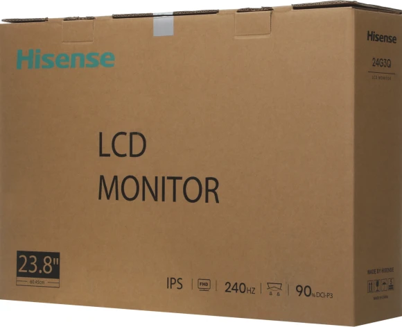 Монитор Hisense 23.8" 24G3Q черный IPS LED 1ms 16:9 HDMI матовая 1000:1 320cd 178гр/178гр 1920x1080 240Hz FreeSync DP FHD 3.2кг