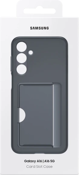 Чехол (клип-кейс) Samsung для Samsung Galaxy A16 Card Slot Case A16 черный (EF-OA166TBEGRU)