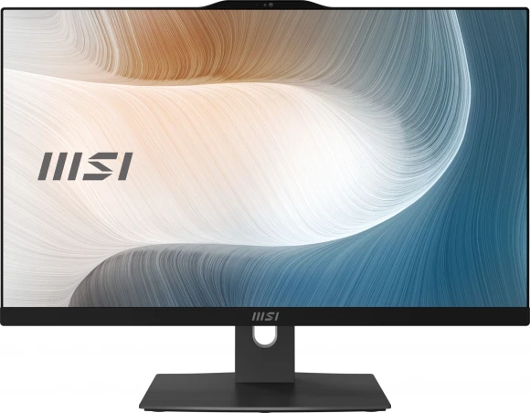 Моноблок MSI Modern AM242P 1M-1030XRU 23.8" Full HD Core 5 120U (1.4) 16Gb 1Tb 7.2k SSD256Gb Graphics без ОС GbitEth WiFi BT 120W клавиатура мышь Cam черный 1920x1080