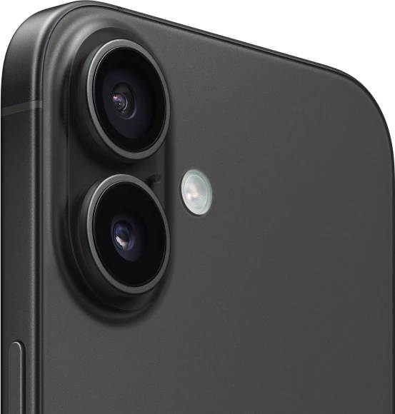 Смартфон Apple A3287 iPhone 16 128Gb черный моноблок 3G 4G 1Sim 6.1" 1179x2556 iOS 18 48Mpix 802.11 a/b/g/n/ac/ax/be NFC GPS Protect