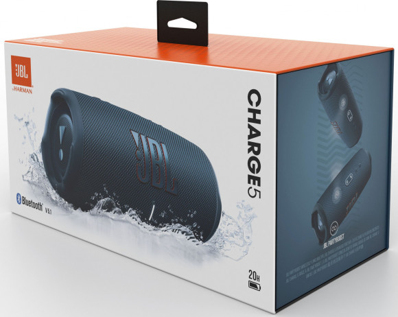 Колонка порт. JBL Charge 5 синий 40W 2.0 BT 15м 7500mAh (JBLCHARGE5BLU)