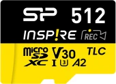 Флеш карта microSDXC 512GB Silicon Power SP512GBSTXLA2V1N Inspire V10 A2 w/o adapter