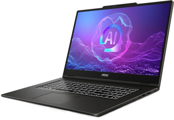Ноутбук MSI Venture A17 AI A2HMG-002XRU Ryzen 7 260 16Gb SSD512Gb AMD Radeon 780M 17.3" IPS FHD (1920x1080) без ОС grey WiFi BT Cam (9S7-17UK11-002)
