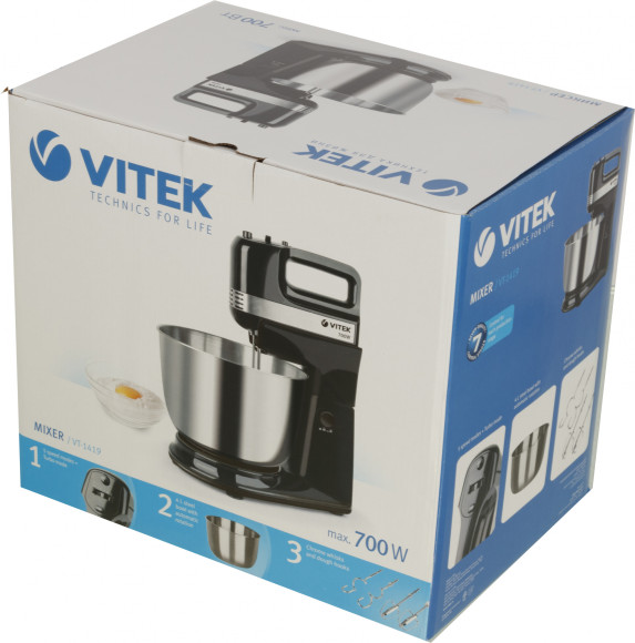 Миксер стационарный Vitek VT-1419 700Вт черный Миксер стационарный Vitek VT-1419 700Вт черный