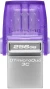 Флеш Диск Kingston 256Gb DataTraveler microDuo 3C DTDUO3CG3/256GB USB3.0 фиолетовый