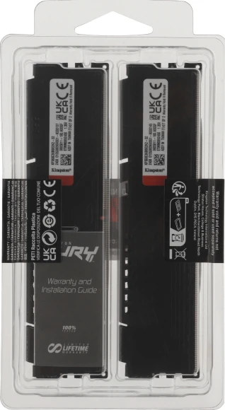 Память DDR5 2x16GB 6000MHz Kingston KF560C36BBE2K2-32 Fury Beast RTL Gaming PC5-48000 CL36 DIMM 288-pin 1.35В kit single rank с радиатором Ret