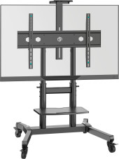Стойка для телевизора Onkron TS1891 черный 50"-90" макс.100кг напольный мобильный Стойка для телевизора Onkron TS1891 черный 50"-90" макс.100кг напольный мобильный