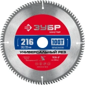 Диск пильный по алюм. Зубр 36916-216-30-100_z01 d=216мм d(посад.)=30мм (торцовочные пилы) Диск пильный по алюм. Зубр 36916-216-30-100_z01 d=216мм d(посад.)=30мм (торцовочные пилы)