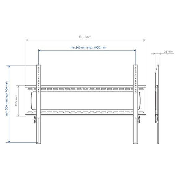 Кронштейн для телевизора Kromax STAR PRO-111 черный 55"-100" макс.103кг настенный фиксированный Кронштейн для телевизора Kromax STAR PRO-111 черный 55"-100" макс.103кг настенный фиксированный