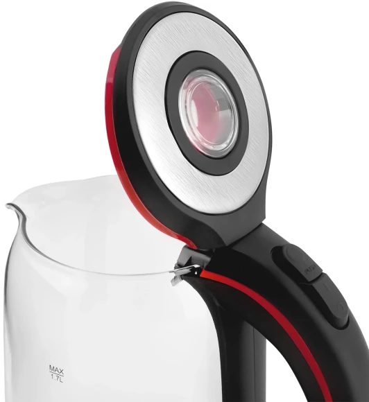 Чайник электрический Vitek VT-7009 1.7л. 2200Вт прозрачный корпус: стекло