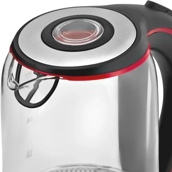 Чайник электрический Vitek VT-7009 1.7л. 2200Вт прозрачный корпус: стекло
