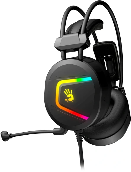 Наушники с микрофоном A4Tech Bloody MC750 черный 2.3м мониторные USB оголовье (MC750 BLACK) Наушники с микрофоном A4Tech Bloody MC750 черный 2.3м мониторные USB оголовье (MC750 BLACK)