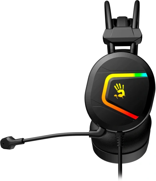 Наушники с микрофоном A4Tech Bloody MC750 черный 2.3м мониторные USB оголовье (MC750 BLACK) Наушники с микрофоном A4Tech Bloody MC750 черный 2.3м мониторные USB оголовье (MC750 BLACK)