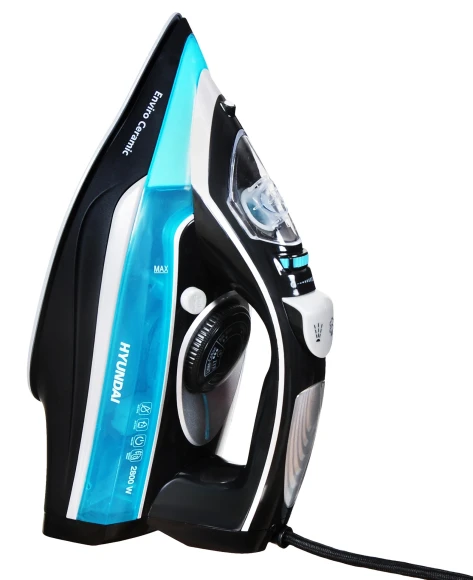 Утюг Hyundai H-SI01336 2800Вт черный/голубой