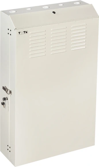 Шкаф коммутационный Lanmaster (TWT-CBVRT-5U-6X7-GY) настенный 5U 650x250мм пер.дв.металл направл.под винты 68кг серый 505мм 741мм IP20 сталь