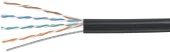 Кабель информационный Cabeus UTP-4P-Cat.5e-SOLID-OUT-LSZH-UV-100 кат.5E U/UTP 4 пары LSZH универсальный 100м черный