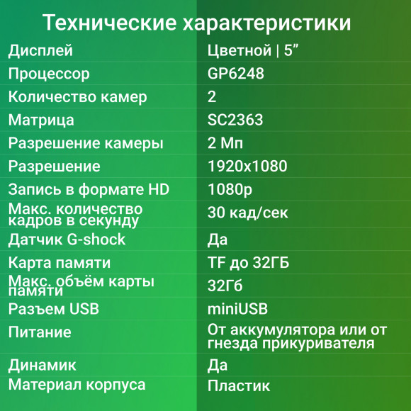 Видеорегистратор Digma FreeDrive 404 MIRROR DUAL черный 2Mpix 1080x1920 1080p 170гр. GP6248