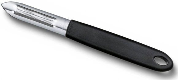 Овощечистка для овощей и фруктов Victorinox Swiss Classic черный упак.:защита лезвия (7.6077)