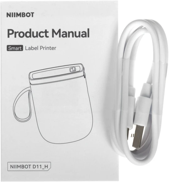 Термопринтер Niimbot D11 H (1746729) 300dpi 50мм/с/USB/BT для печ.этик. белый