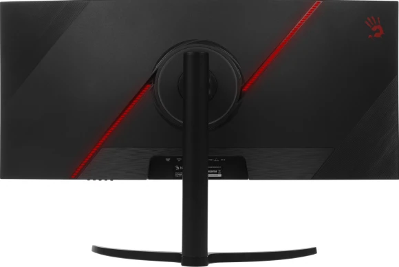 Монитор Bloody 34" MN340W черный VA LED 1ms 21:9 HDMI M/M матовая HAS Piv 300cd 178гр/178гр 3440x1440 180Hz FreeSync DP UW USB 5.7кг