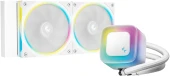Система водяного охлаждения Deepcool LE240 V2 Pure Soc-AM5/AM4/1200/1700/1851 белый 4-pin 28.2-31.6dB Al 220W 1266gr Ret (R-LE240PURE-WHLNMD-G-1)