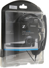 Наушники с микрофоном Sennheiser PC 7 черный 2м накладные USB оголовье (504196) Наушники с микрофоном Sennheiser PC 7 черный 2м накладные USB оголовье (504196)