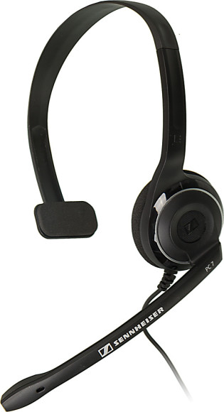 Наушники с микрофоном Sennheiser PC 7 черный 2м накладные USB оголовье (504196) Наушники с микрофоном Sennheiser PC 7 черный 2м накладные USB оголовье (504196)