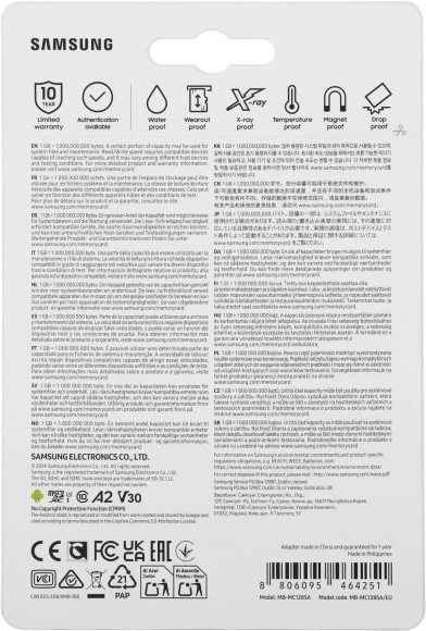 Флеш карта microSDXC 128GB Samsung MB-MC128SA EVO PLUS + adapter
