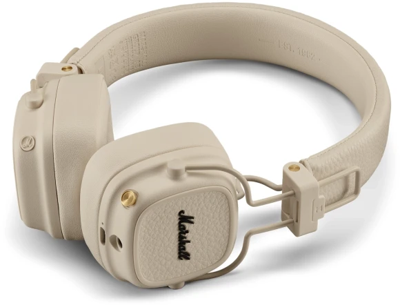 Гарнитура накладные Marshall Major V бежевый беспроводные bluetooth оголовье (MAJOR V CREAM) Гарнитура накладные Marshall Major V бежевый беспроводные bluetooth оголовье (MAJOR V CREAM)
