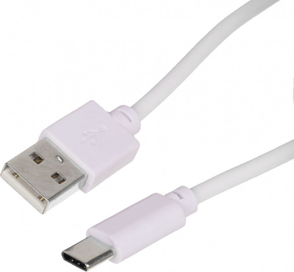 Кабель USB (m)-USB Type-C (m) 1м белый Кабель USB (m)-USB Type-C (m) 1м белый