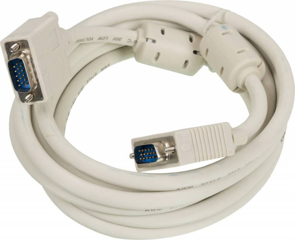 Кабель Ningbo CAB016S-10F VGA (m) VGA (m) 3м (CAB016S-10F-BR) феррит.кольца серый (блистер) Кабель Ningbo CAB016S-10F VGA (m) VGA (m) 3м (CAB016S-10F-BR) феррит.кольца серый (блистер)