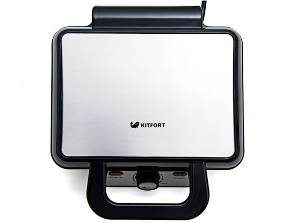 Вафельница Kitfort KT-1620 920Вт серебристый/черный