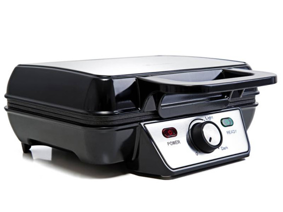 Вафельница Kitfort KT-1620 920Вт серебристый/черный