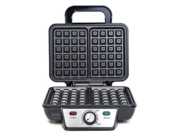 Вафельница Kitfort KT-1620 920Вт серебристый/черный