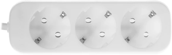 Сетевой удлинитель Defender E350 5м (3 розетки) белый (пакет ПЭ)