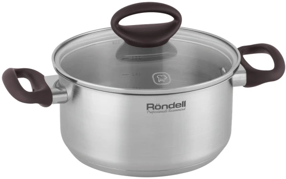 Кастрюля Rondell Tierno RDS-1591 2л. d=18см (с крышкой) стальной