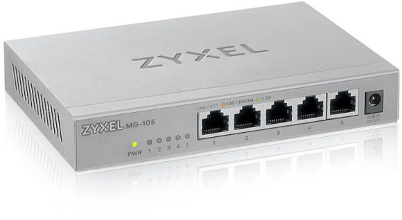 Коммутатор Zyxel MG-105-ZZ0101F 5x2.5Гбит/с неуправляемый